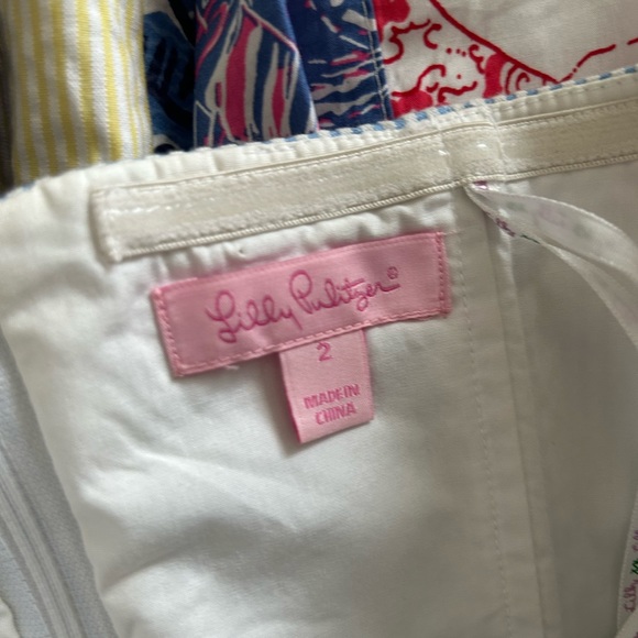 LILLY PULITZER | Patchwork Seersucker Strapless Dress - Picture 6 of 7